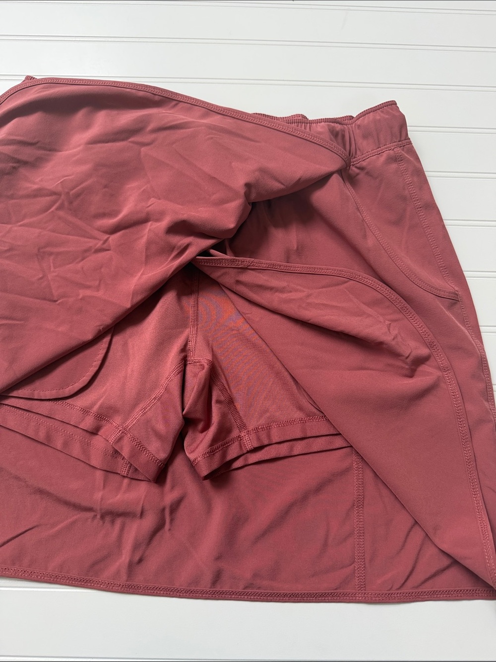 (171)Patagonia Midi Skort in Dusty Rose - Picture 3 of 6
